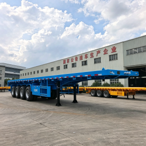 4 Axel Flatbed Semi Trailer
